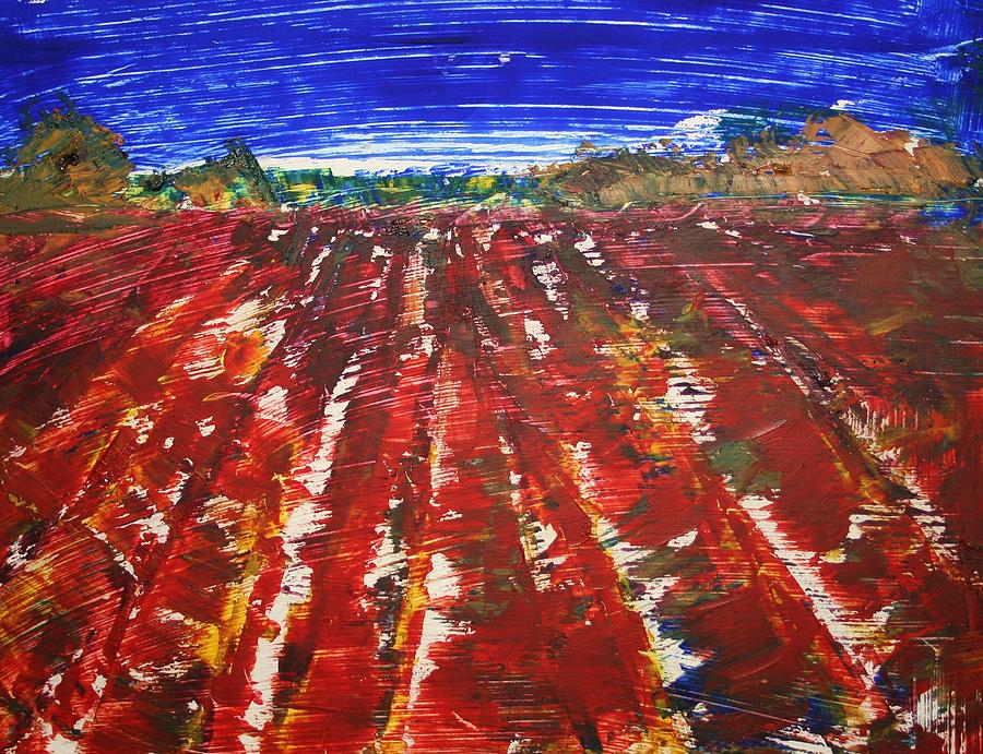 Bloody pesticides Painting by Julie Lueders 