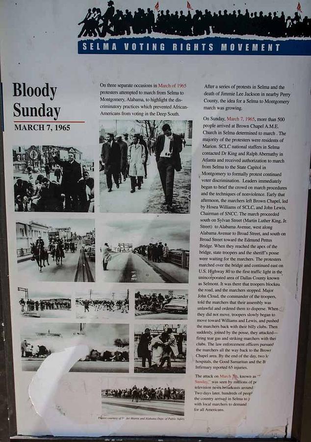Bloody Sunday marker Photograph by Arnold Hence Bloody Sunday marker Photograph by Arnold Hence