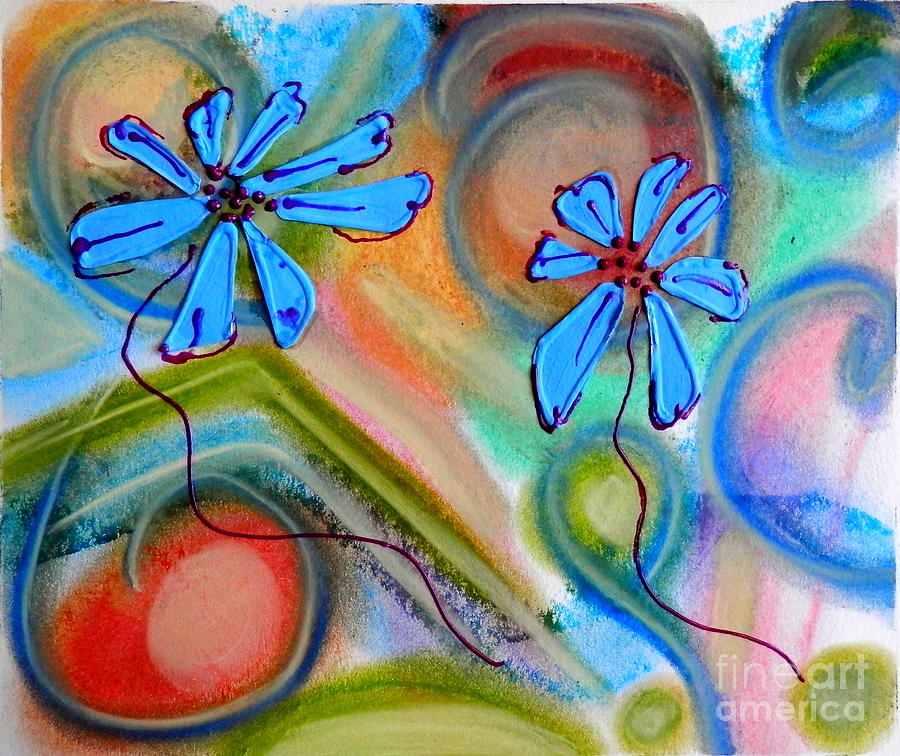 Bloom anyway Painting by Barbara Leigh Art