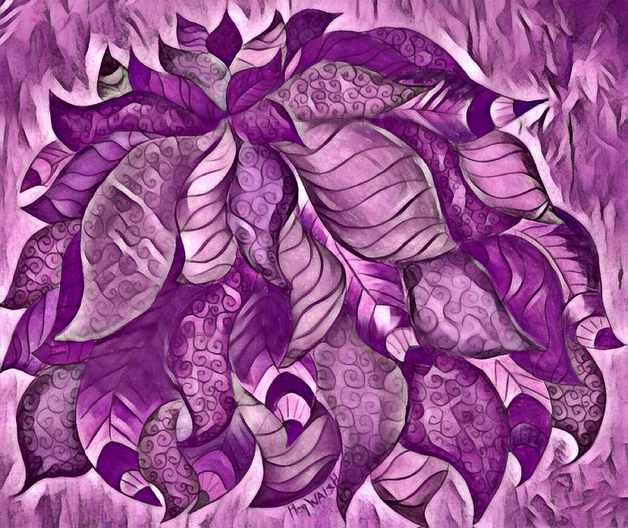 Bloom in lavender Digital Art by Megan Walsh
