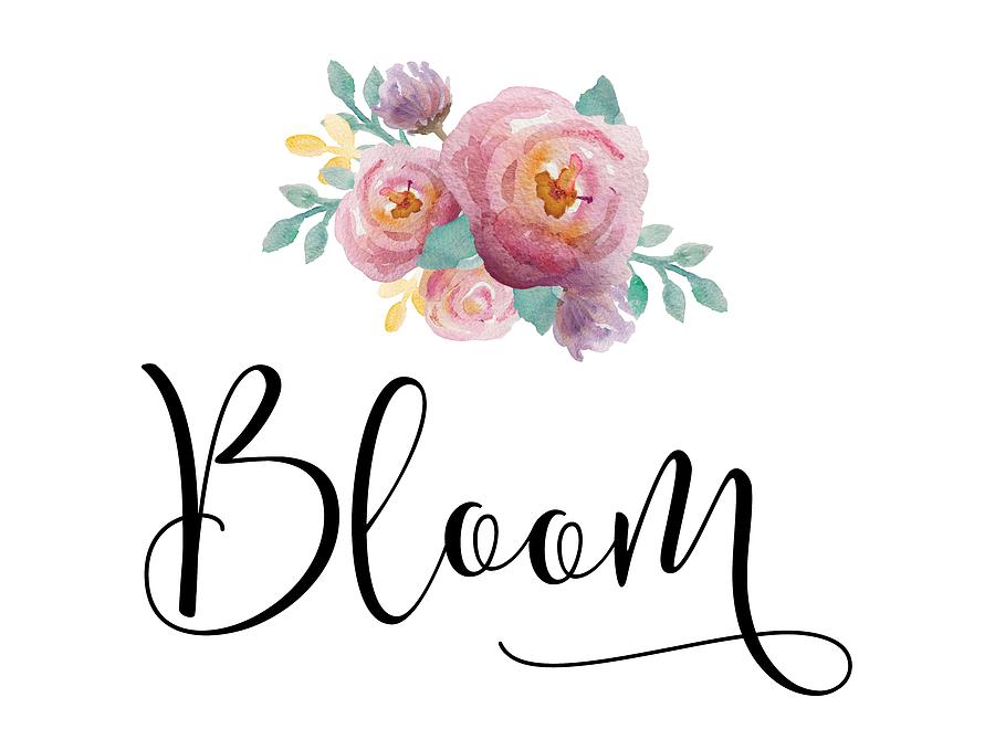 Flowers Still Life Mixed Media - Bloom by Nancy Ingersoll