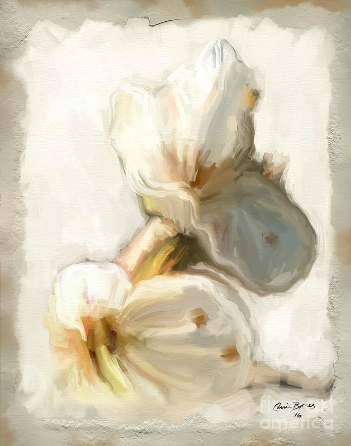 Bloom Three Painting by Carrie Joy Byrnes