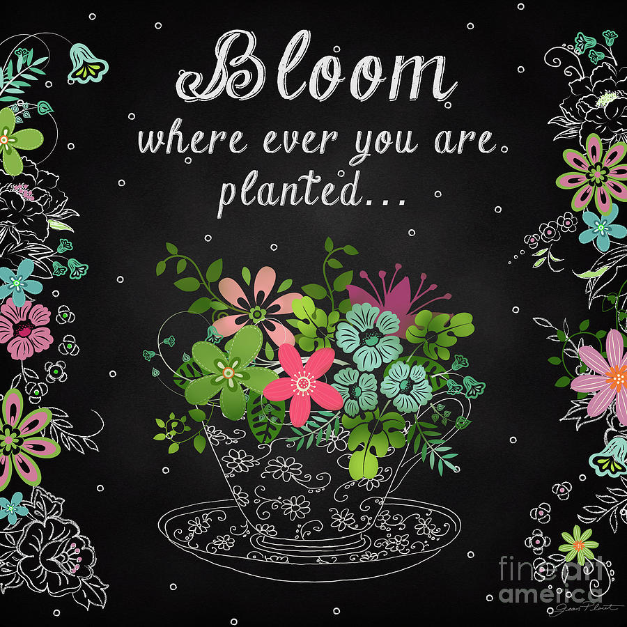 Bloom Where Planted-JP3928 Painting by Jean Plout