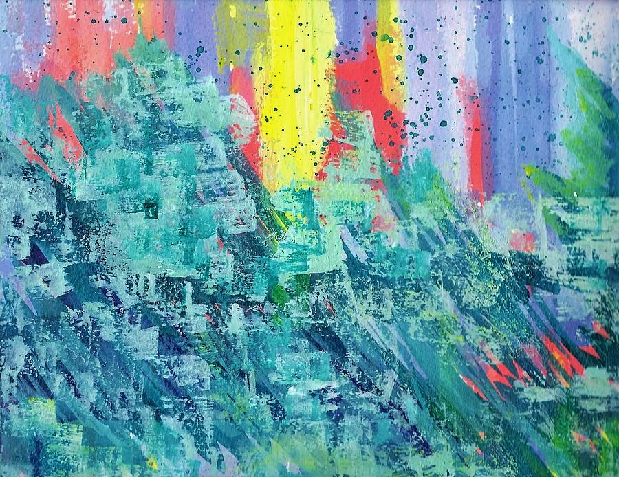 Bloom Where you are Planted Painting by Sharon Bock Bloom Where you are Planted Painting by Sharon Bock