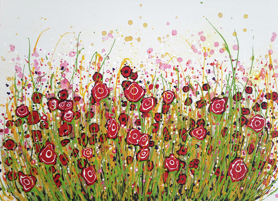 Bloom Yourself Happy Painting by Teresa Fry