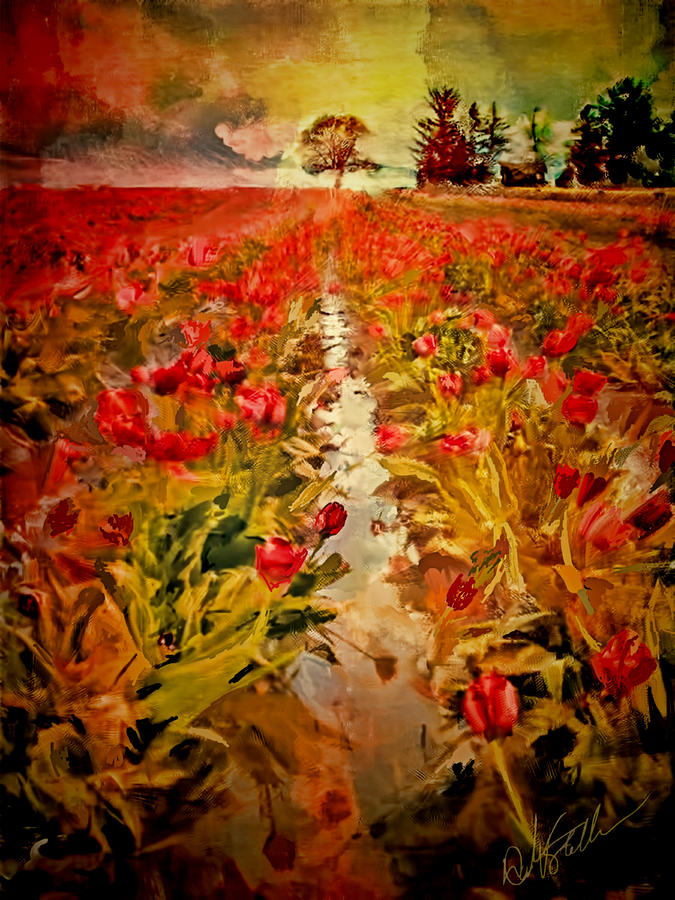 Tulip Digital Art - Bloomin Tulips by Dale Stillman