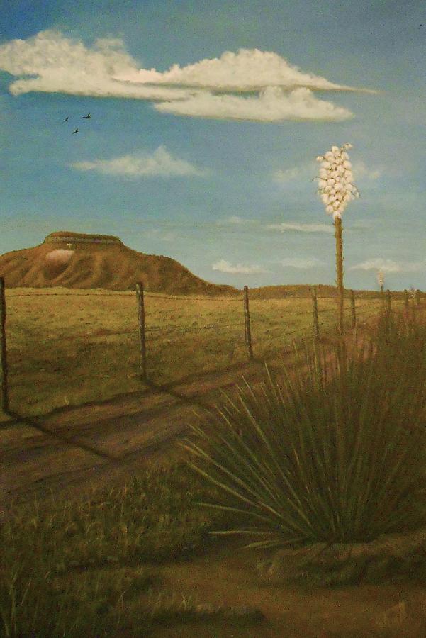 Bloomin Yucca Painting by Sheri Keith
