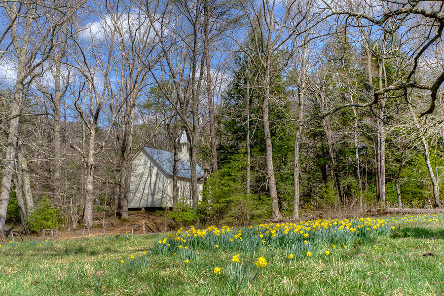 Blount County Photograph - Blooming Behind the Church by Kristina Plaas Blount County Photograph - Blooming Behind the Church by Kristina Plaas