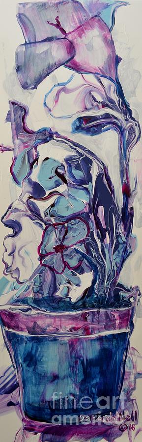 Orchid Painting - Blooming Blues by Deborah Nell