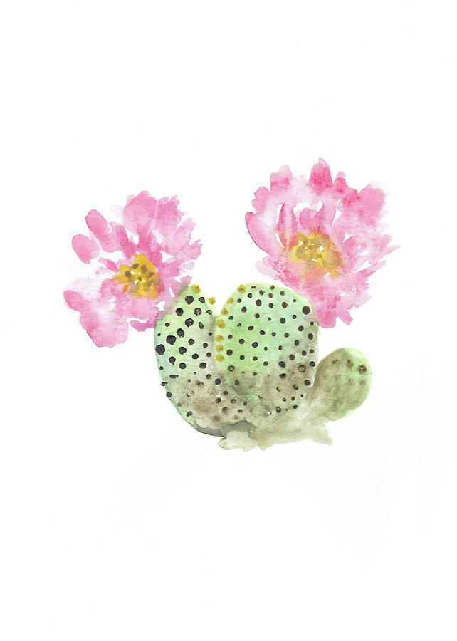 Blooming Cacti Painting