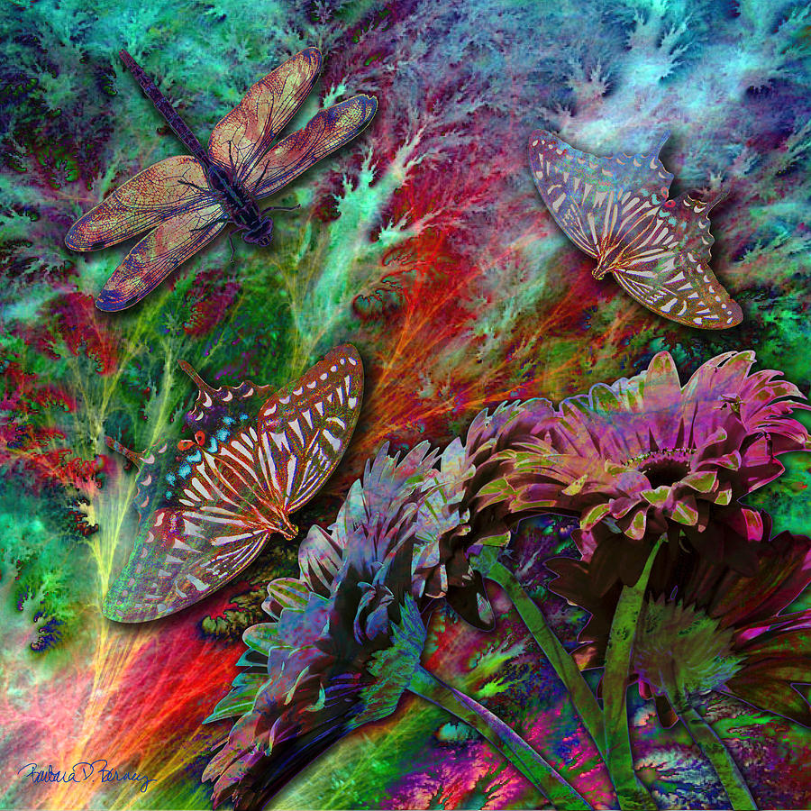 Blooming Color Digital Art by Barbara Berney