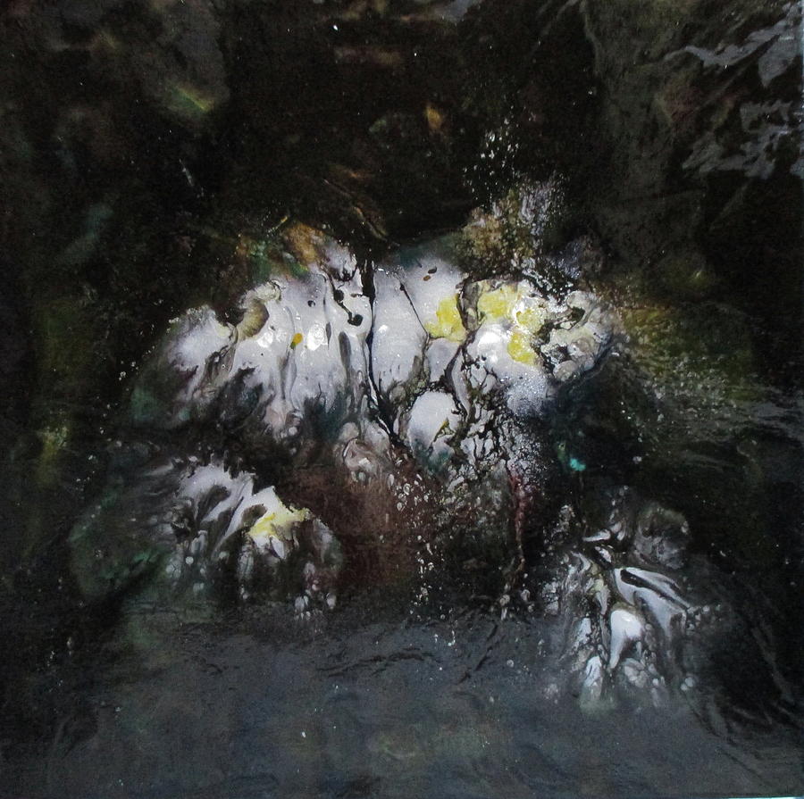 Blooming Ice Painting by Janice Nabors Raiteri