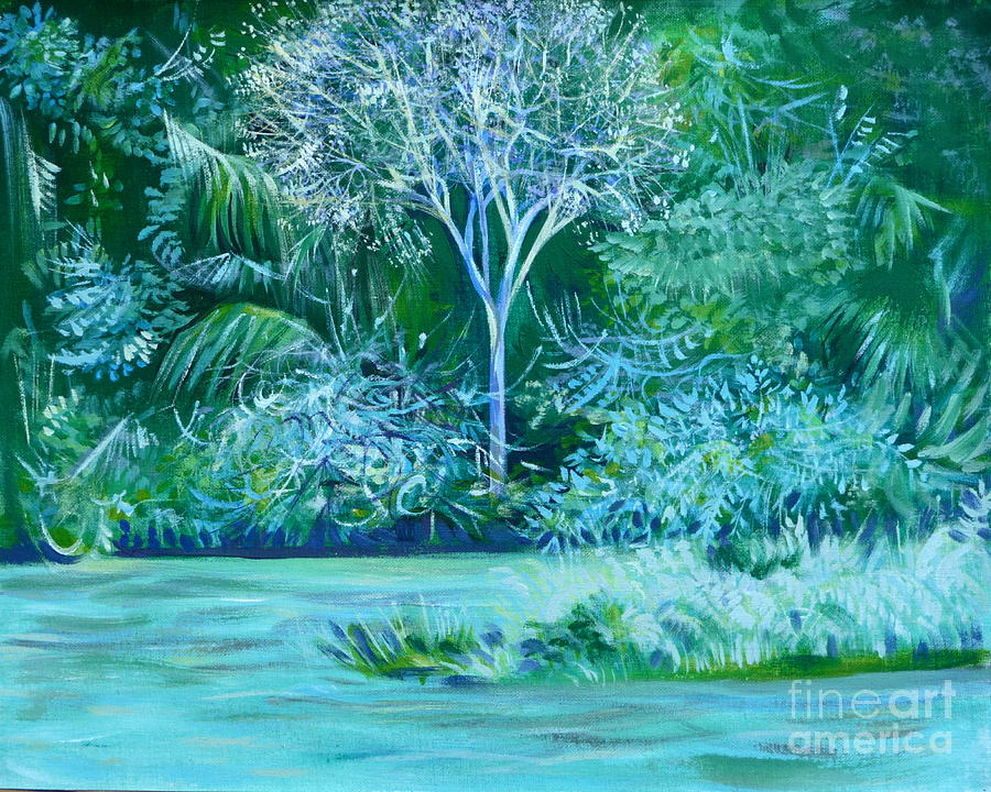 Blooming Panama Tree Painting by Anna  Duyunova