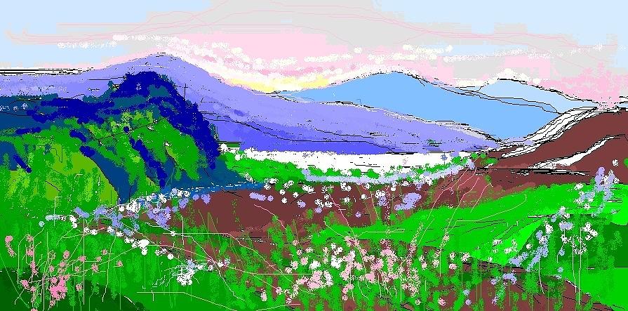 Landscape Digital Art - Blooming Spring by Alberto Lacoius-Petruccelli