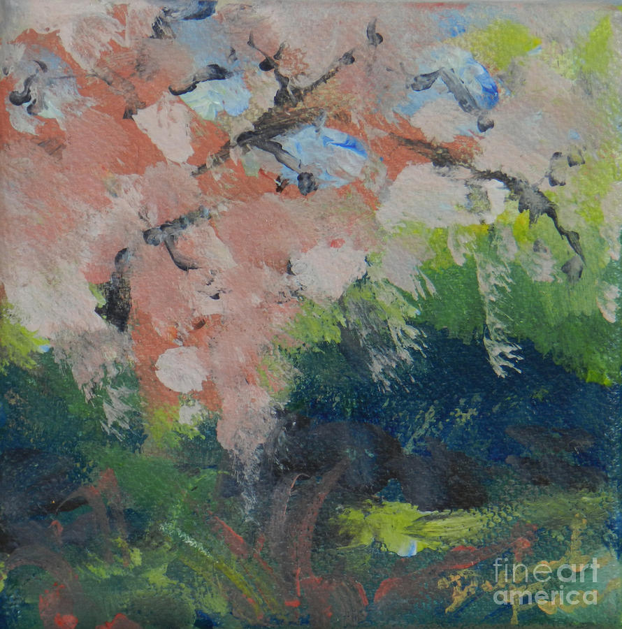 Blooming Tree Painting by Deborah Ferree