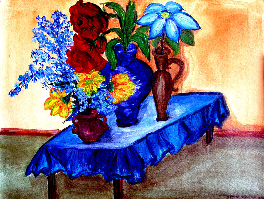 Blooming Wonder    Painting by Yelena Rubin