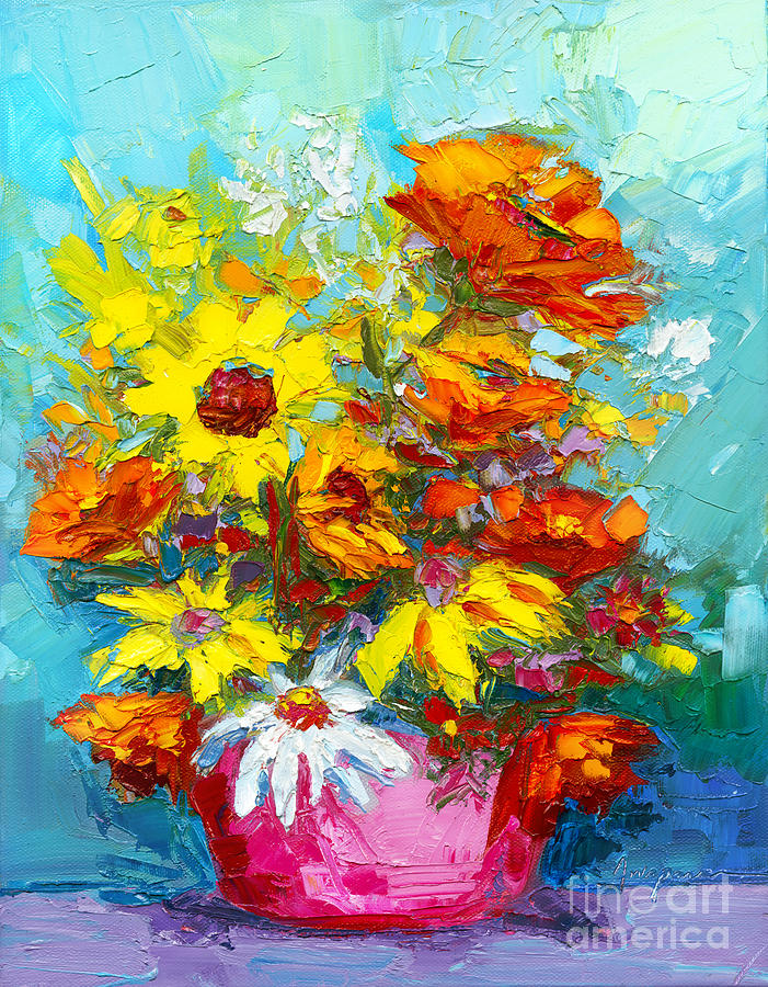 Colorful Wildflowers, Abstract Floral Art by Patricia Awapara Colorful Wildflowers, Abstract Floral Art by Patricia Awapara