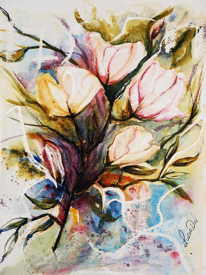 Flower Painting - Blooms by Lucia Del