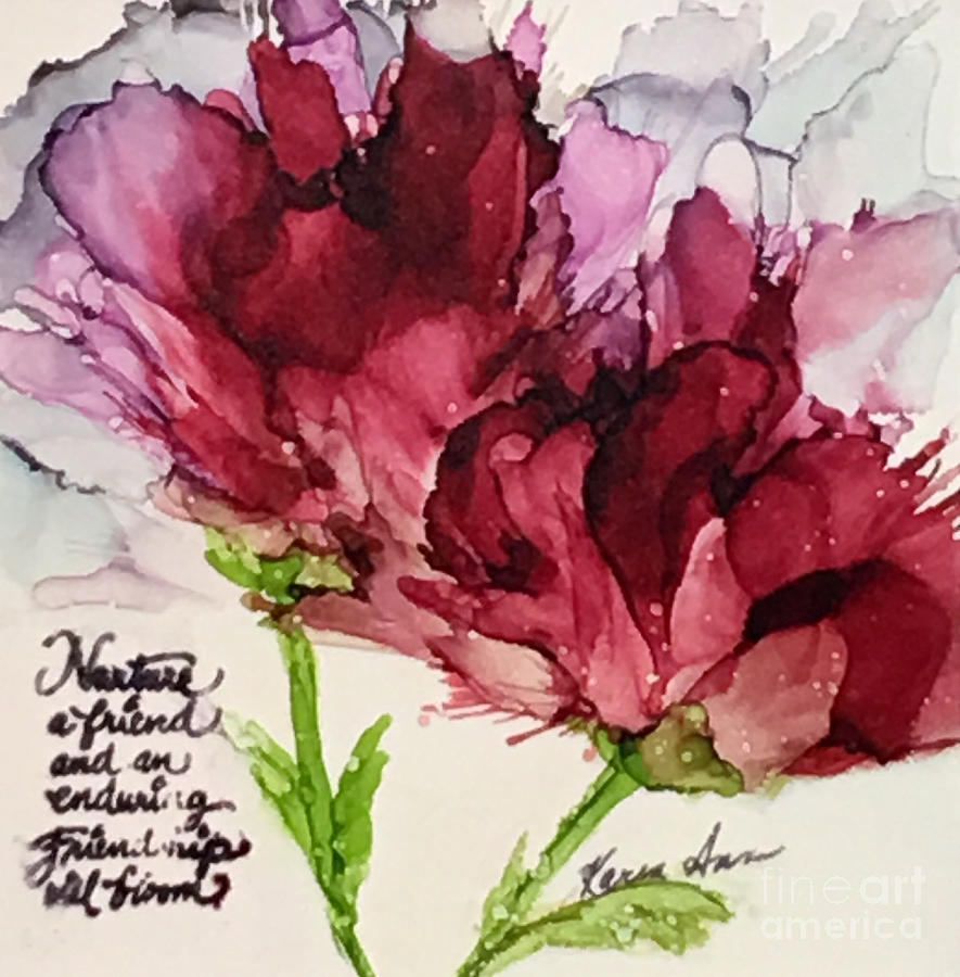 Blooms of Friendship Painting by Karen Ann