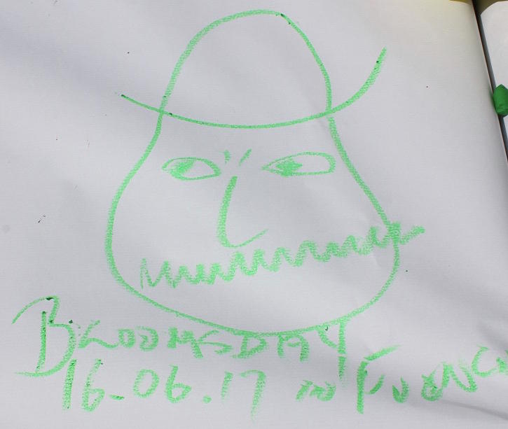 Bloomsday 17 Drawing by Roger Cummiskey
