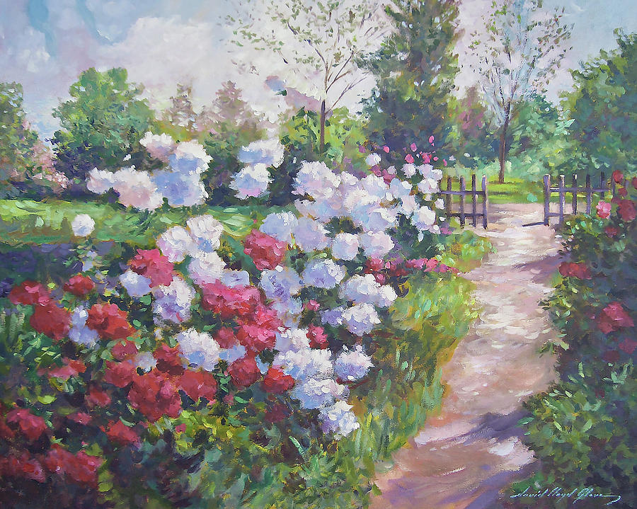 Blossom Lane Painting by David Lloyd Glover