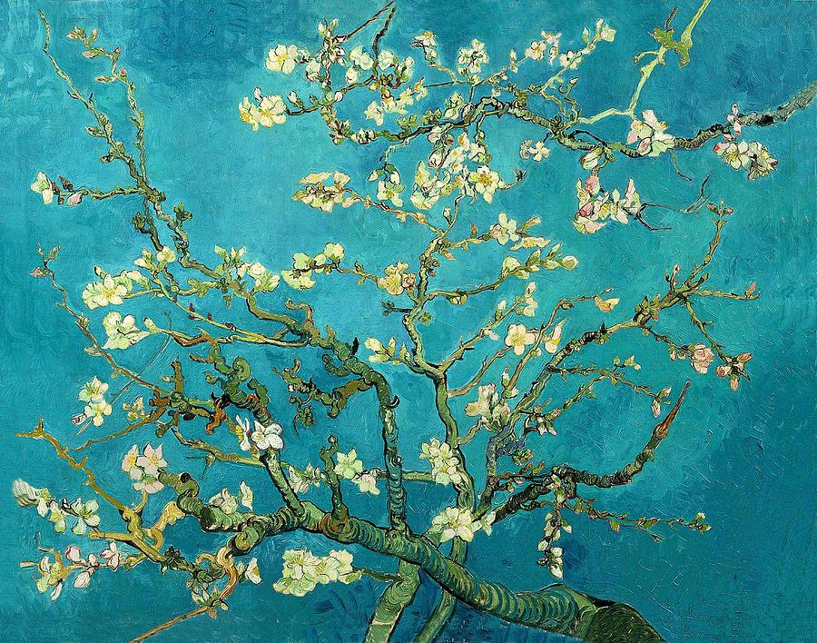 Vincent Van Gogh Painting - Blossoming Almond Tree by Van Gogh Vincent Van Gogh Painting - Blossoming Almond Tree by Van Gogh