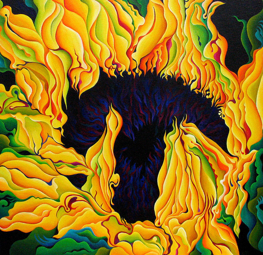 Blossomonious Yellow Trip Painting by Amy Ferrari