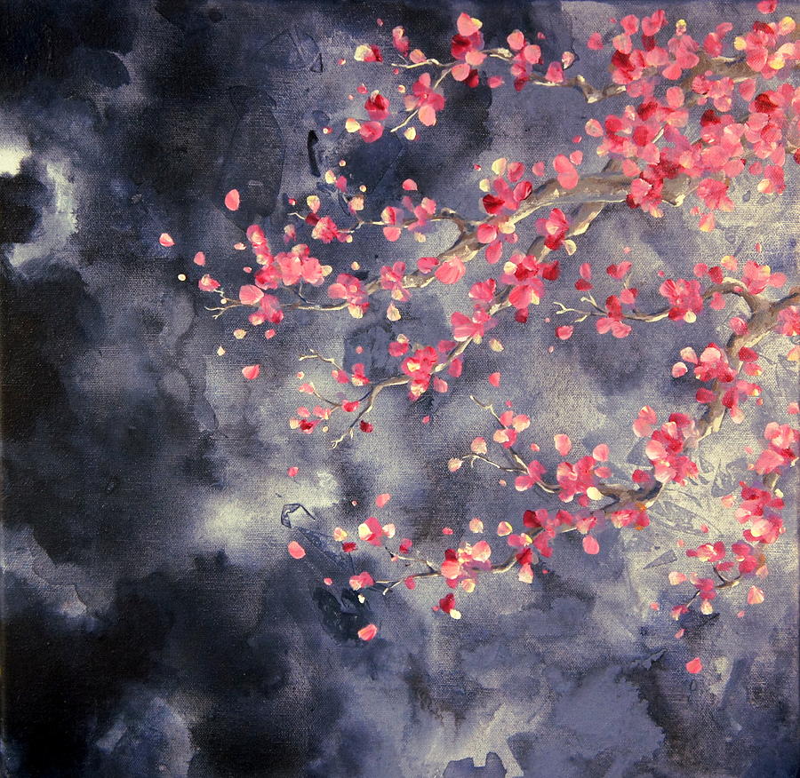 Blossoms 1 Painting by Shiela Gosselin