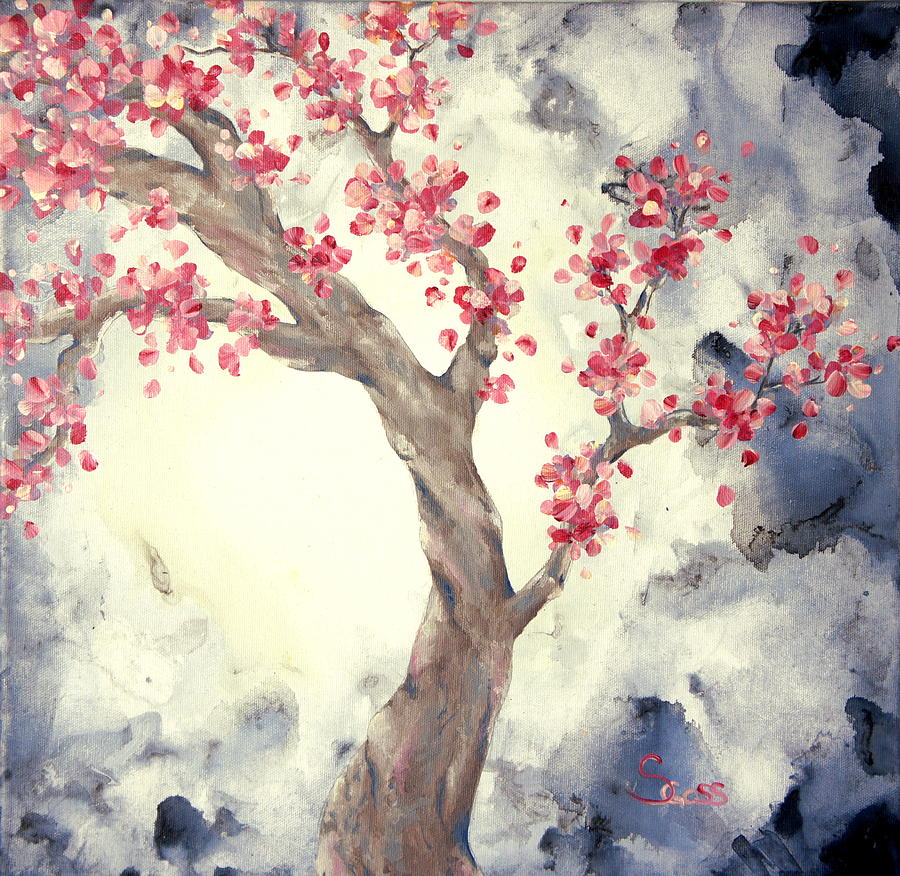 Blossoms 2 Painting by Shiela Gosselin