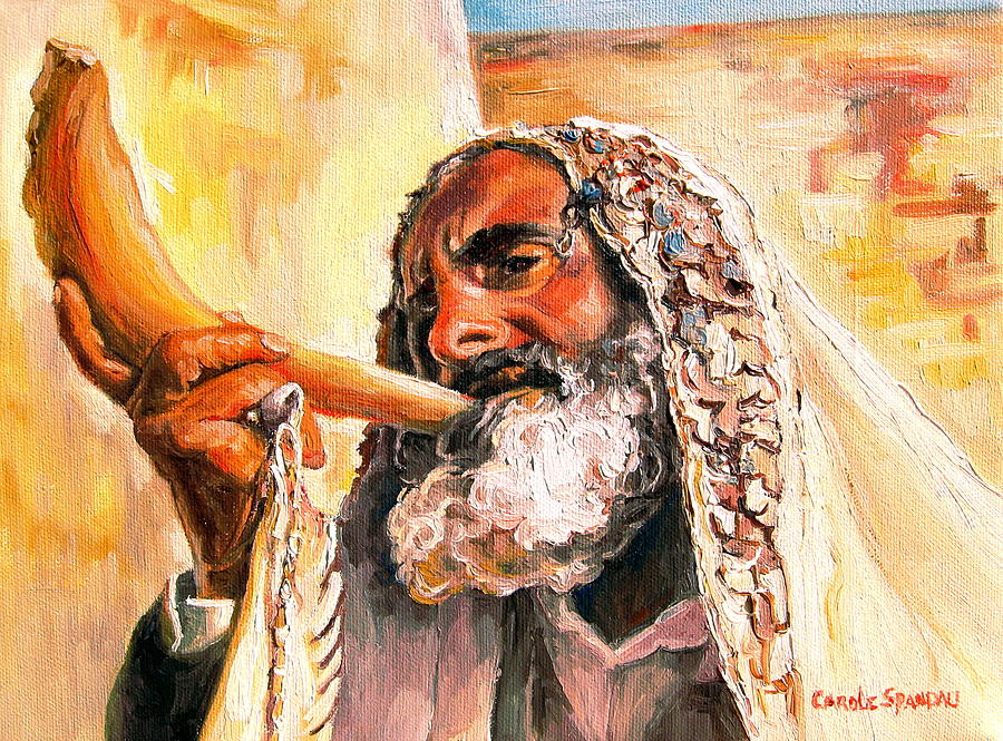 Blow The Trumpet In Zion Painting by Carole Spandau