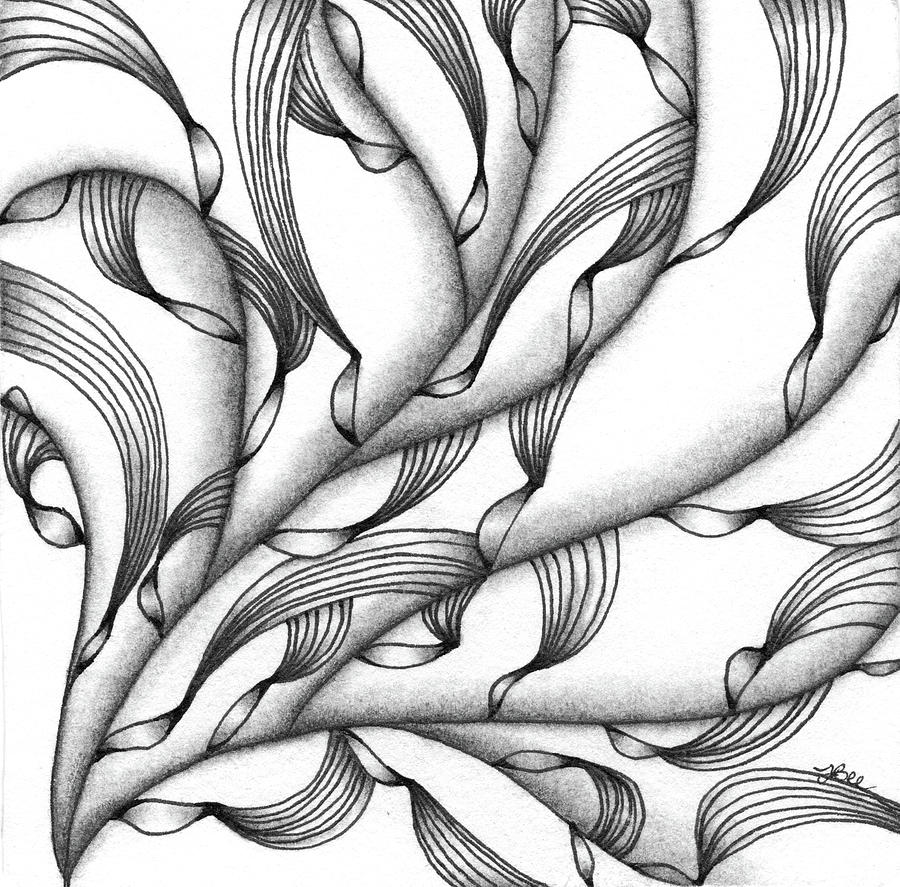 Blowin in the Wind Drawing by Jan Steinle