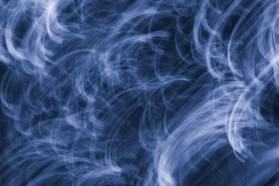 Blowin Smoke in Blue Photograph by Rachel Cohen