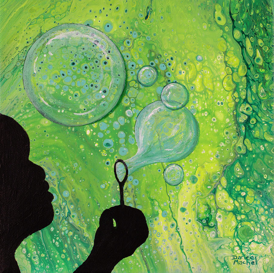 Blowing Bubbles Painting by Darice Machel McGuire