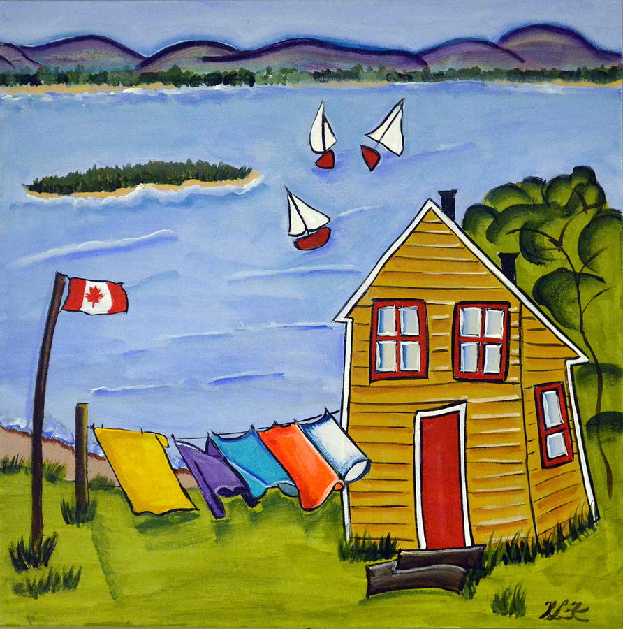 Blowing in the Wind Painting by Heather Lovat-Fraser