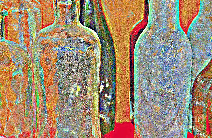 Blown Glass Bottles Photograph by Diane montana Jansson