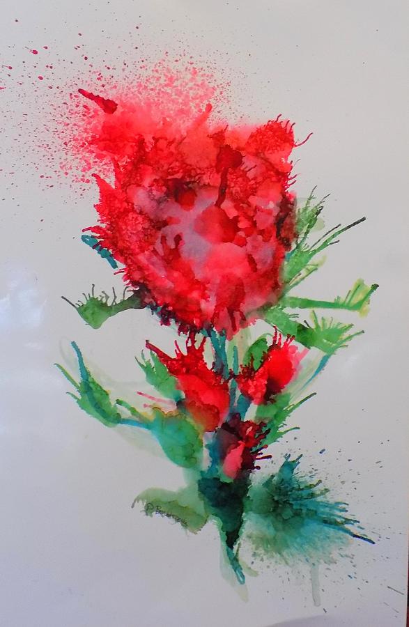 Rose Painting - Blown Rose by Debora Boudreau