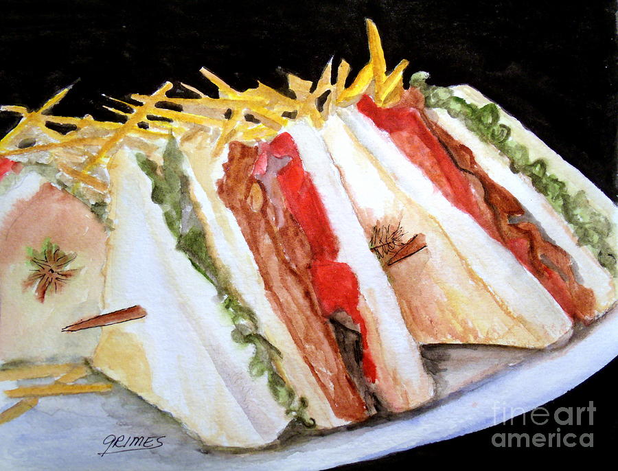 Lettuce Photograph - BLT Sandwich by Carol Grimes