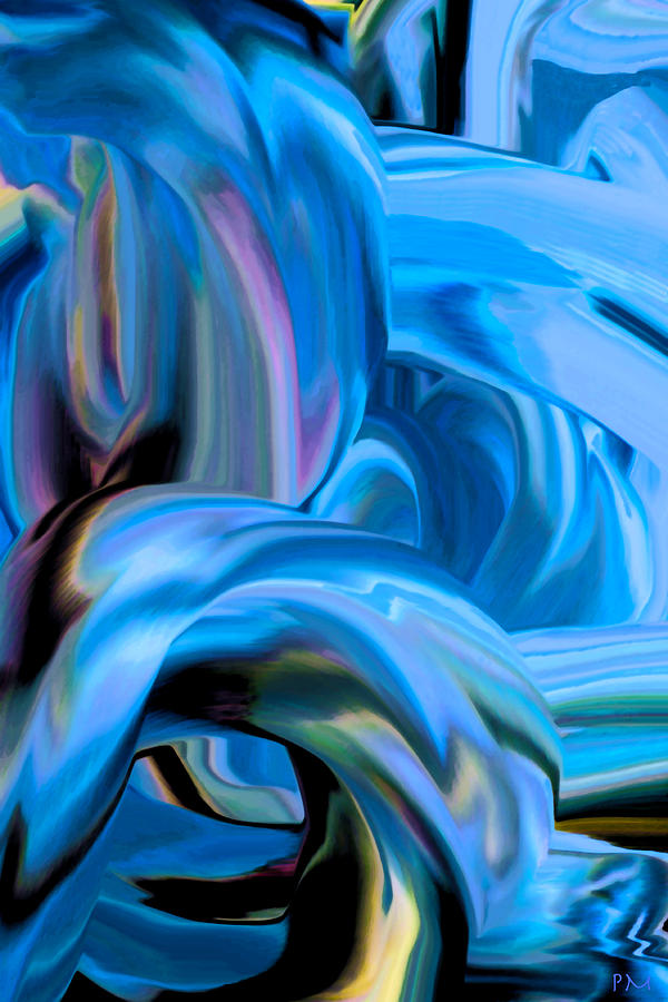 Blu V Digital Art by Phillip Mossbarger