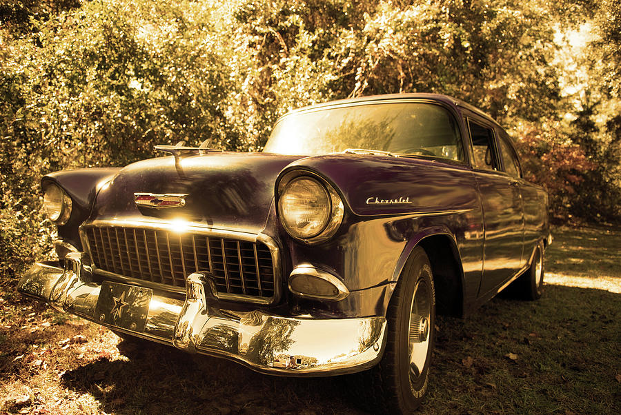 Blue 55 Chevy Photograph by Frank Feliciano | Fine Art America