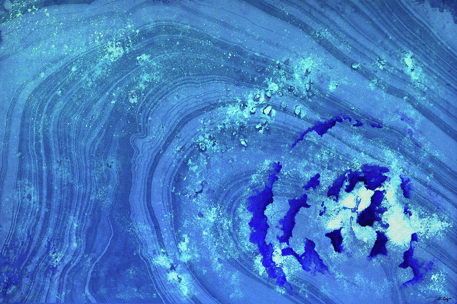 Blue Abstract Art - Infinity - Sharon Cummings Painting by Sharon Cummings