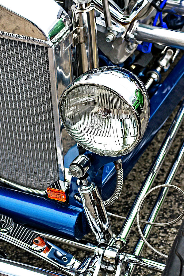 Otp Photograph - Blue and Chrome by Marshall Barth
