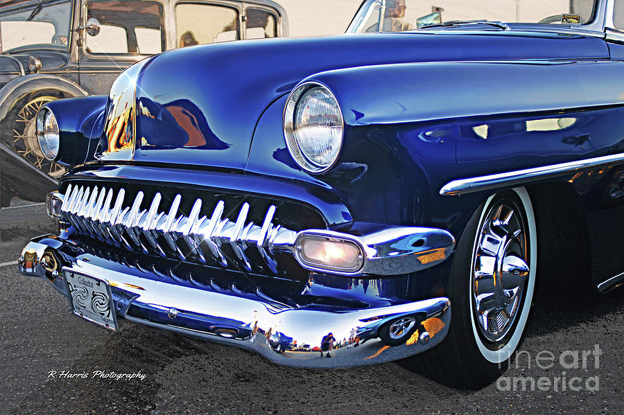 Blue and Chrome Photograph by Randy Harris