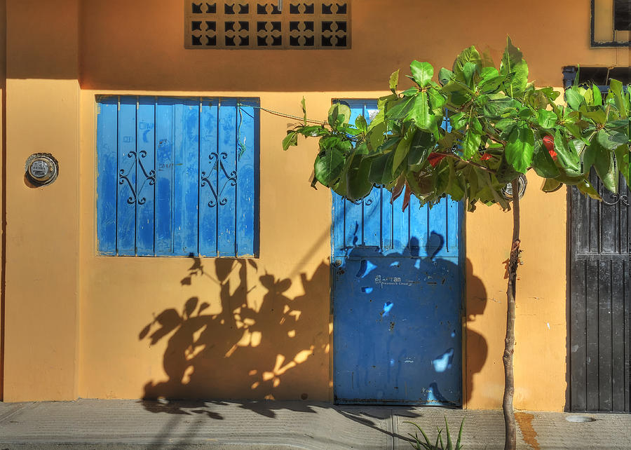 Blue and Orange House Photograph by Doug Matthews