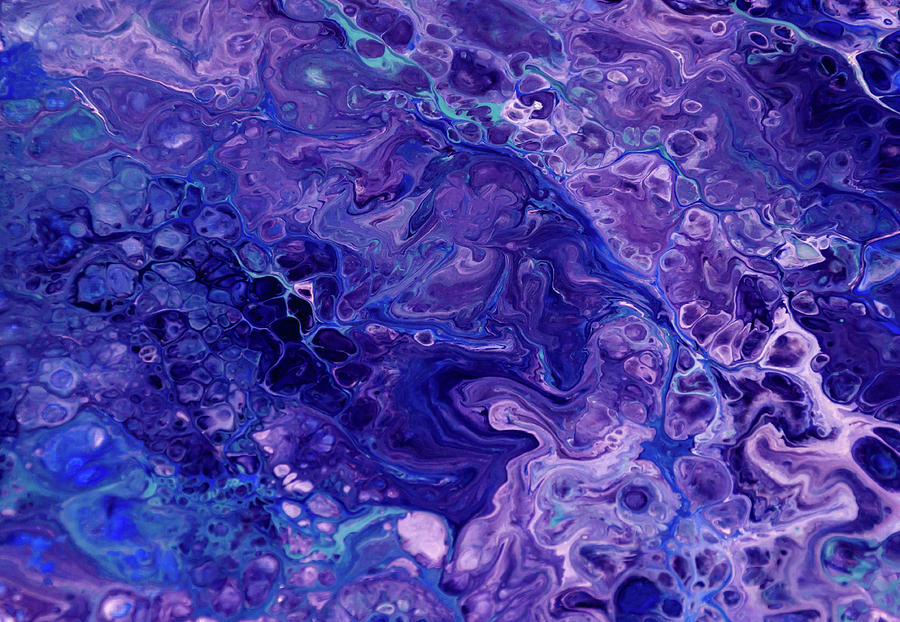 Blue And Purple Magic Painting