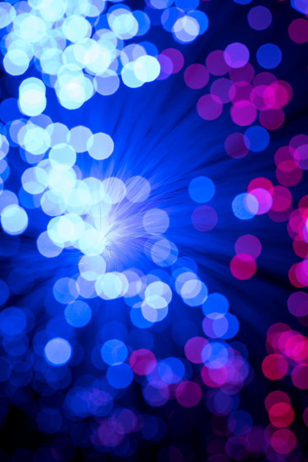 Blue and Red Bokeh Photograph by Roy Pedersen
