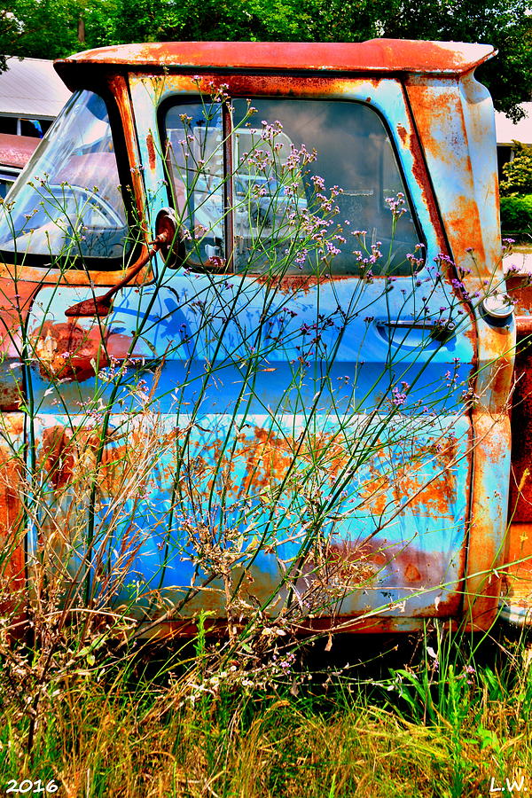 Blue And Rust Photograph by Lisa Wooten