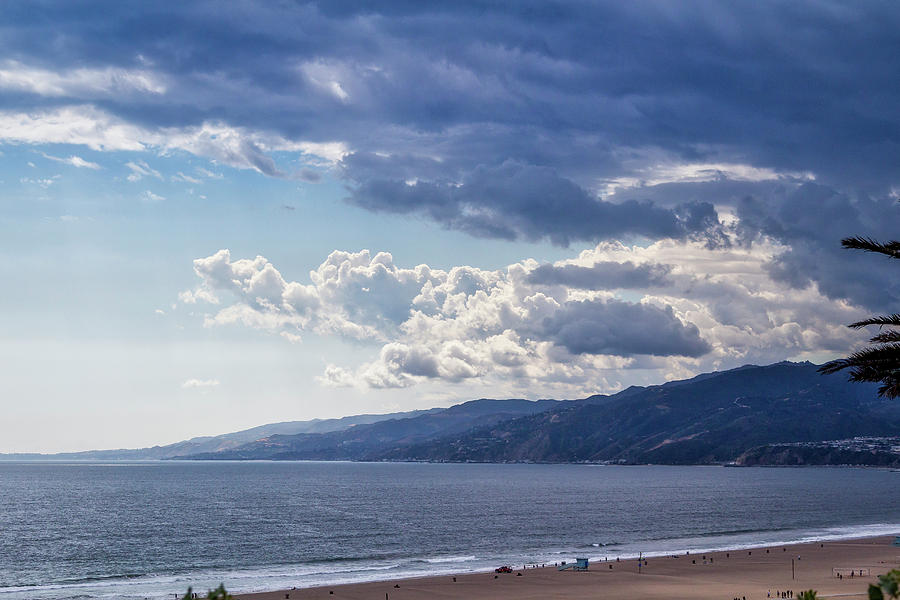 Blue And White Clouds Over Malibu Photograph by Gene Parks