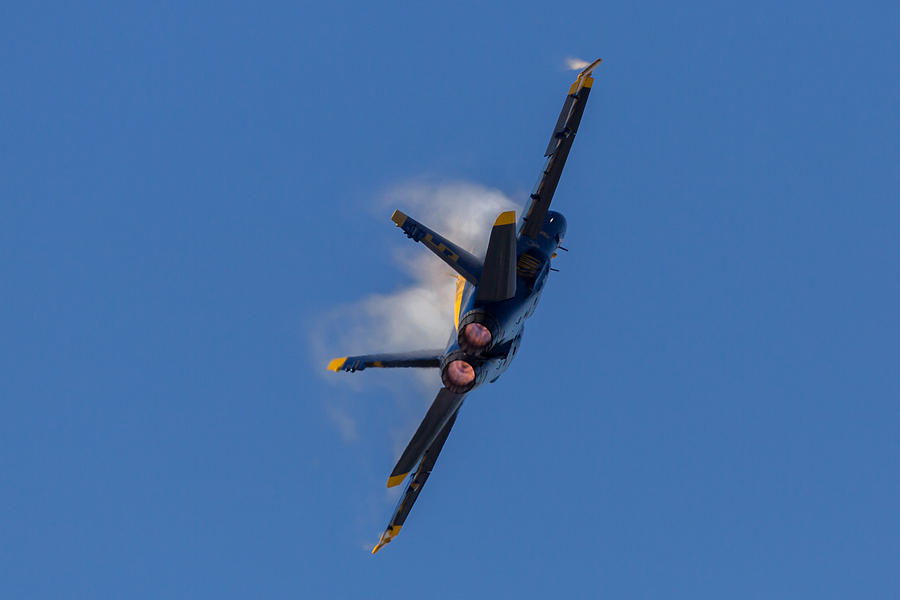 Blue Angel Condensation And Burn Photograph