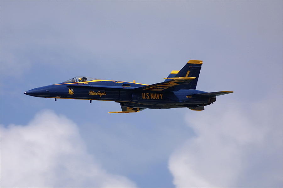 Blue Angel F18 Photograph by Eddie Freeman - Pixels