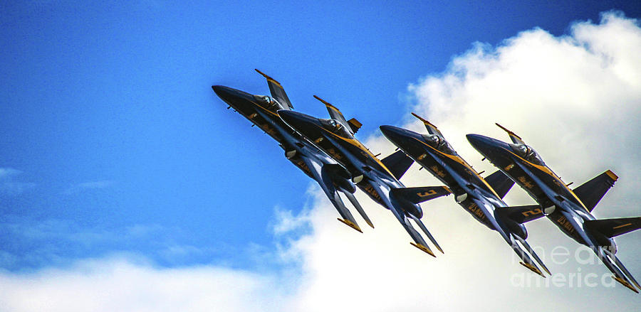 Blue Angel Fly By Photograph by Patrick Dablow